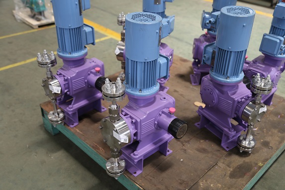 Hydraulic diaphragm metering pump